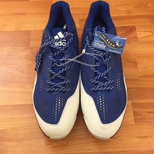 Adidas | NEW Blue & White Shoes Cleats Sz 17